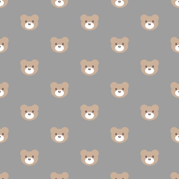 Fleece (Polar/Antipilling) mit Bear in Grau, Nahaufnahme der Oberfläche